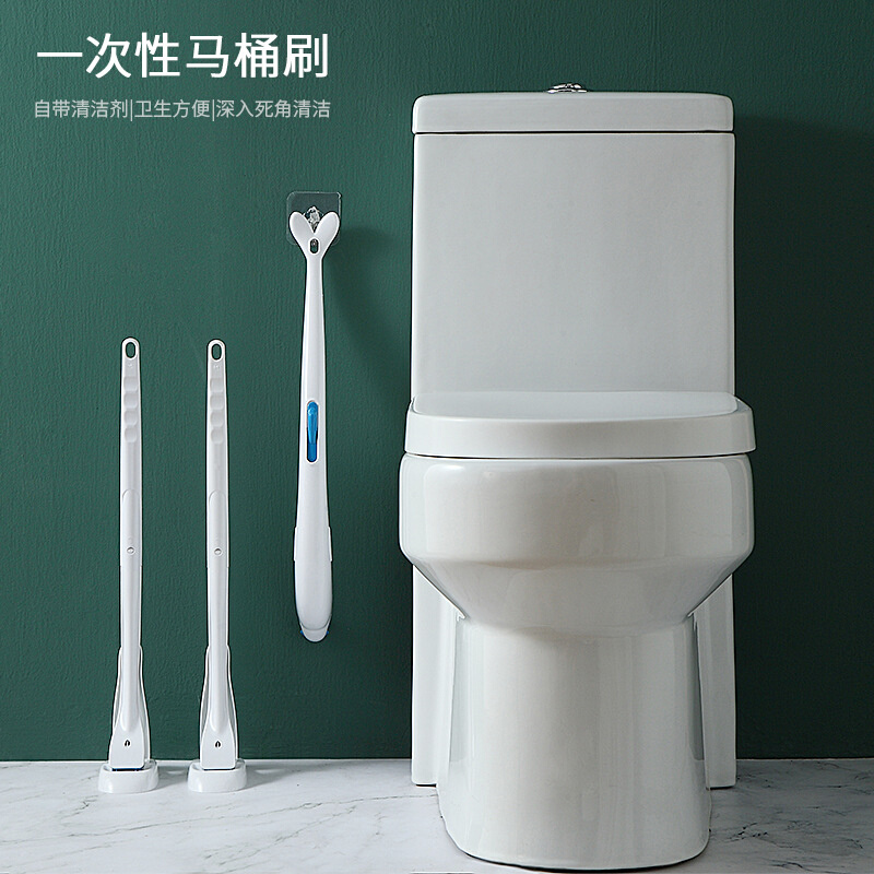 一次性马桶刷日本可抛式无死角自带清洁剂的厕所家用日式马桶刷子