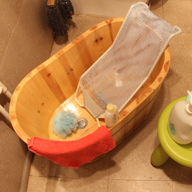 木桶泡澡桶婴幼儿全身家用儿童洗澡木盆实木宝宝泡澡桶母婴店浴缸