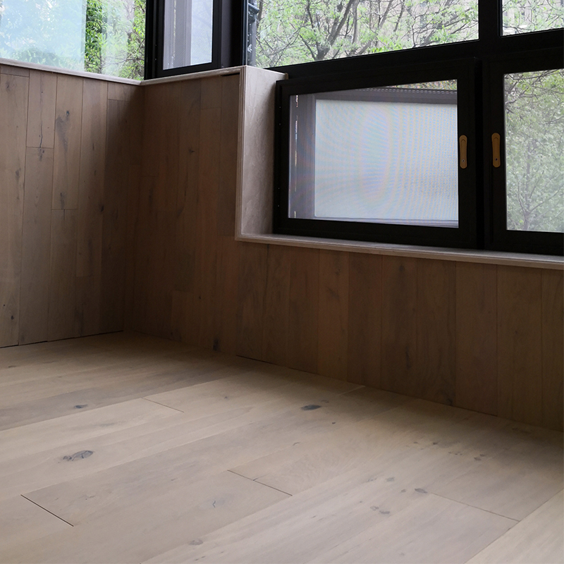 丽斯帕克蒙特利尔 橡木三层实木复合地板烟熏复古木蜡油现货包邮