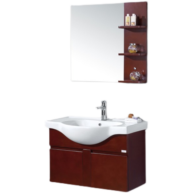 KONNA/康纳KN5132B简约现代风格实木浴室柜组合镜柜