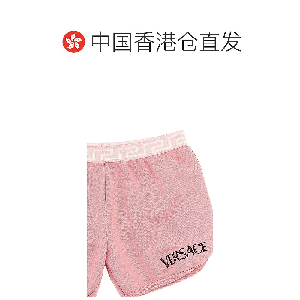 香港直邮潮奢 Versace 范思哲 女童 人造钻石徽标短裤童装 101365