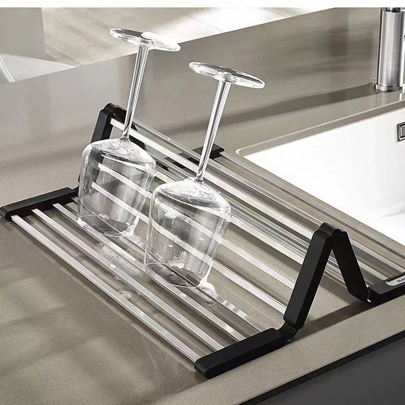 铂浪高BLANCO | 不锈钢滤水架水槽配件厨房网红多功能折叠沥水架