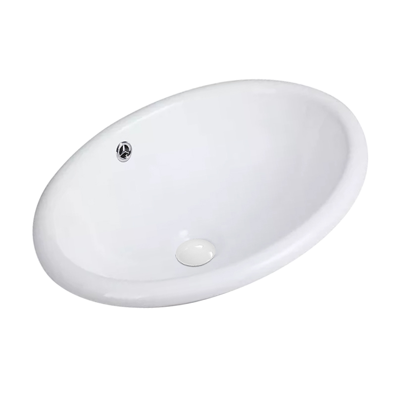 16寸小号椭圆形洗手盆陶瓷台中盆嵌入式面盆洗脸盆洗面盆洗手槽