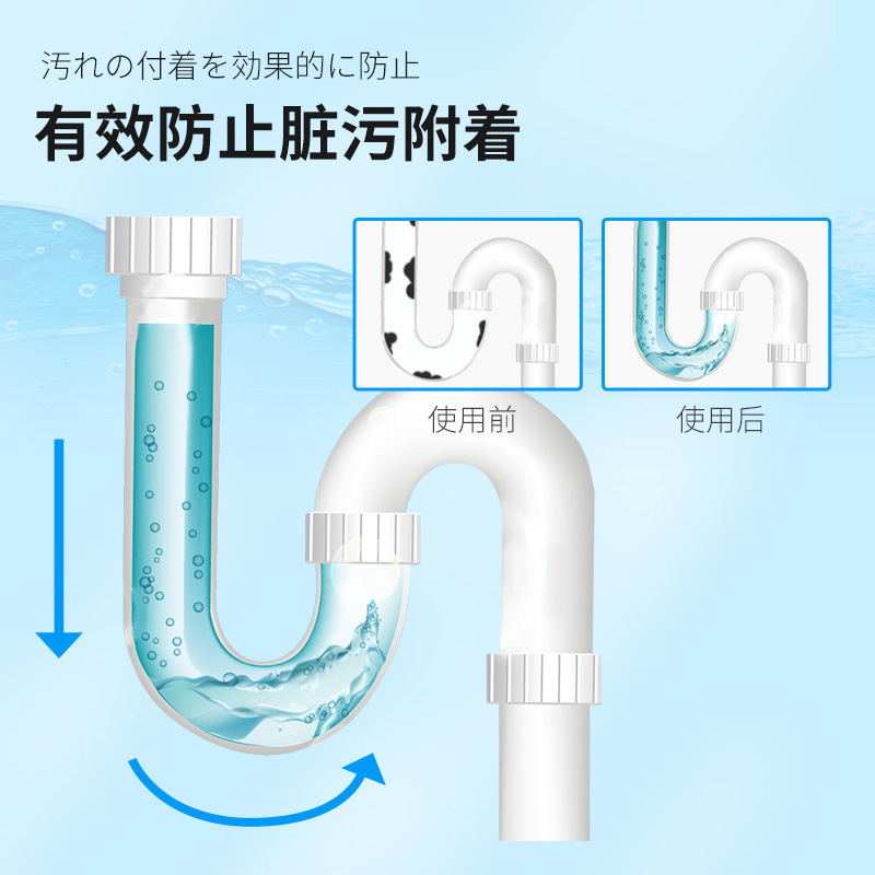 日本进口厨房下水道除味剂水槽管道清洗剂排水口芳香除臭清洁剂