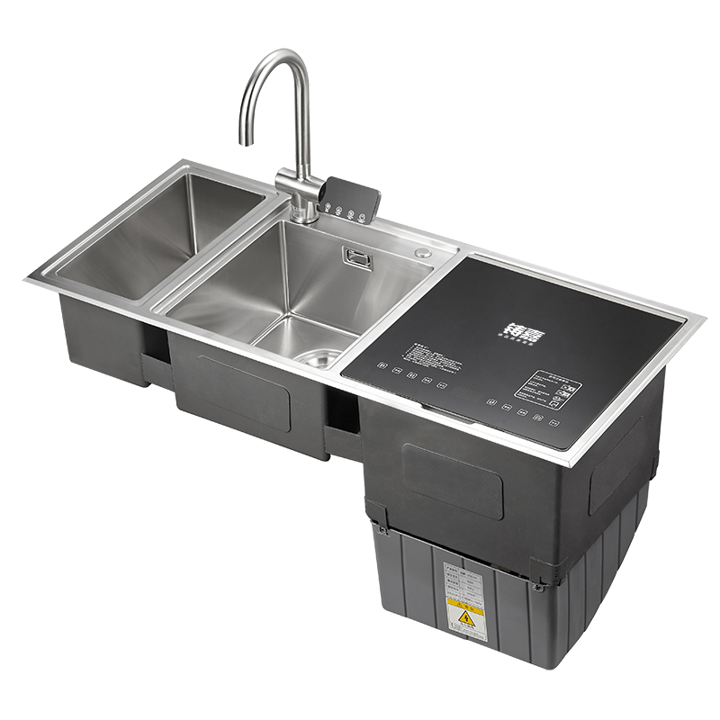 铸嘉 SL-V3-47水槽洗碗机全自动家用一体嵌入式智能刷碗机