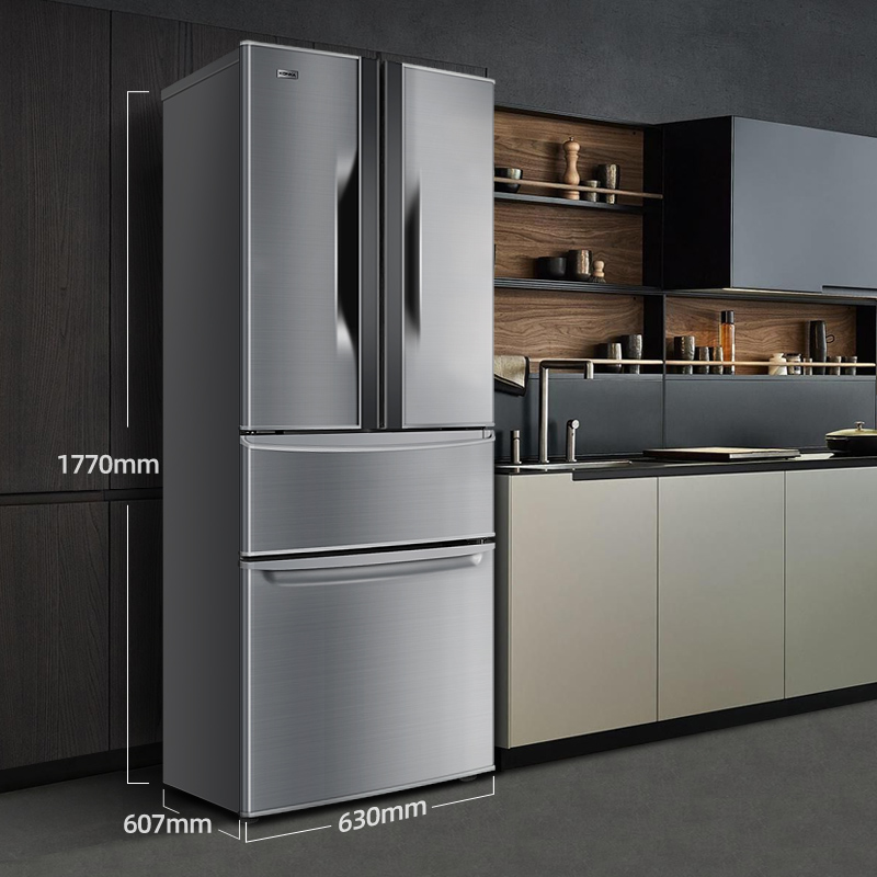 康佳288L多门冰箱家用超薄嵌入式双开门双门法式四门节能电冰箱