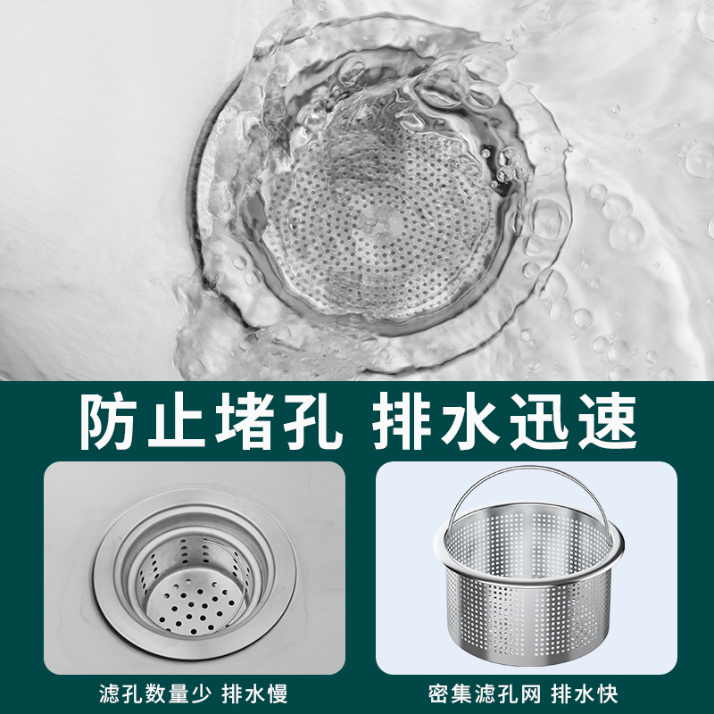 厨房水槽过滤网洗菜池漏水塞子洗碗堵水盖通用盖子不锈钢下水配件