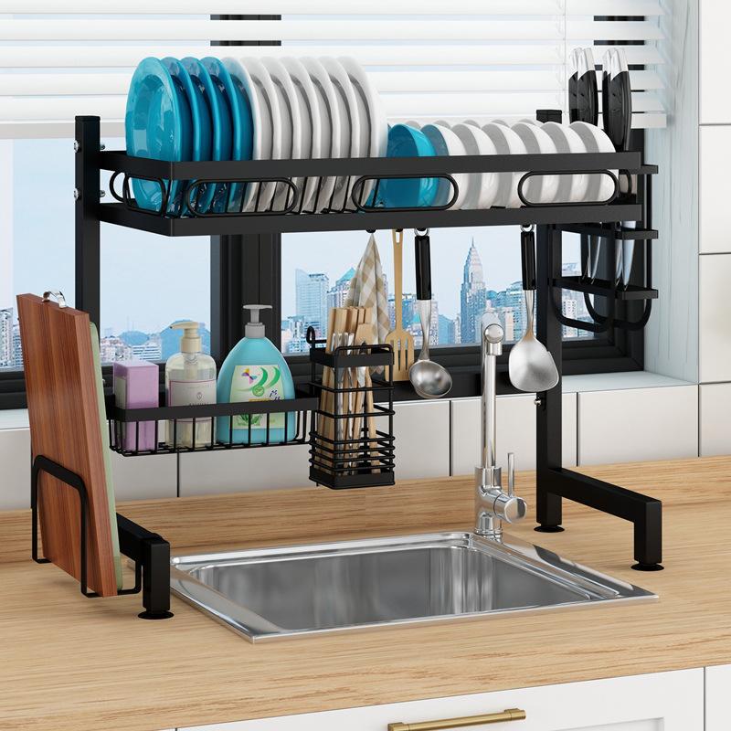 厨房置物架碗架沥水架收纳水槽碗碟水池台面家用洗碗放池水多功能