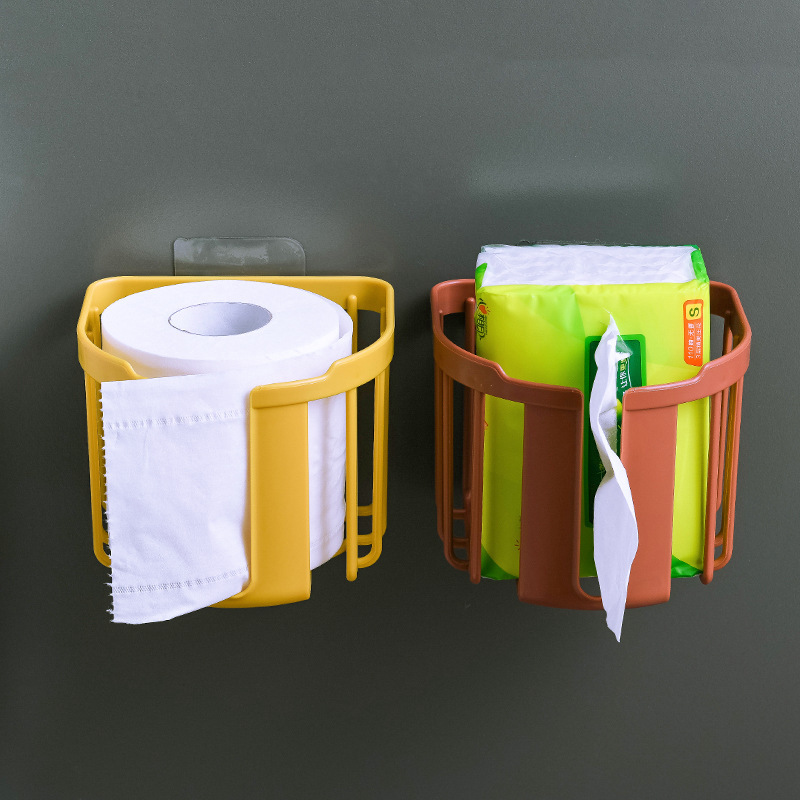 马桶边置物架厕所放卫生纸卷纸挂架篓卫生间抽纸纸巾专用盒壁挂式