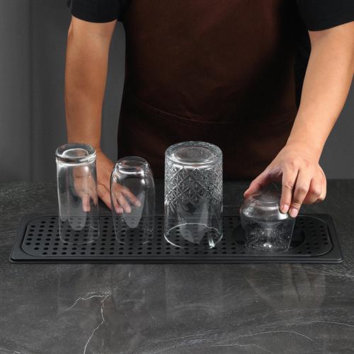 新品嵌入式吧台洗杯神器奶茶店商用高压自动洗杯器桌面水槽按压洗