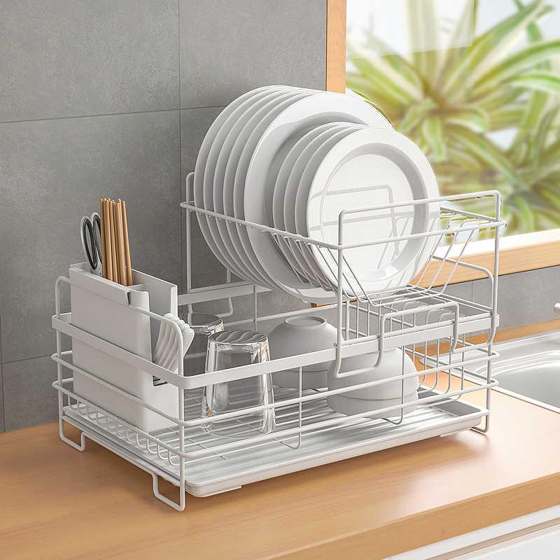 厨房碗碟沥水架水槽置物架盘子家用台面放碗盘餐具碗筷收纳盒碗架