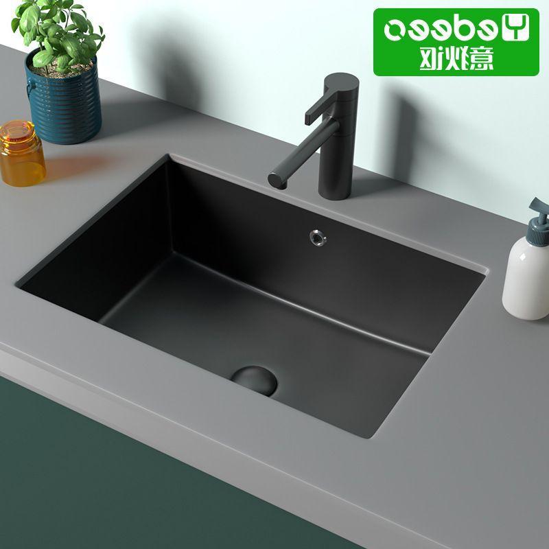 意狄讴陶瓷嵌入式家用台下盆方形YT600卫生间洗手盆面盆洗脸盆。