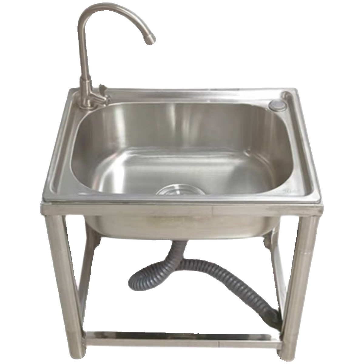 厂家直销无磁加厚不锈钢水槽厨房单盆阳台洗手盆家用洗菜池稳固