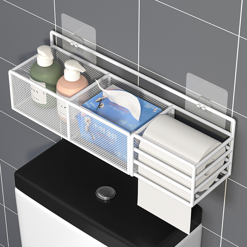 厕所马桶上方置物架卫生间放在坐便器上的架子洗手间多功能储物架