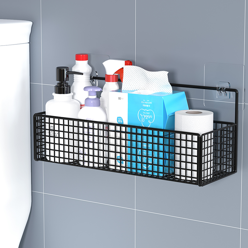卫生间卫生纸厕纸盒洗脸巾纸巾挂墙架马桶上方免打孔壁挂式置物架