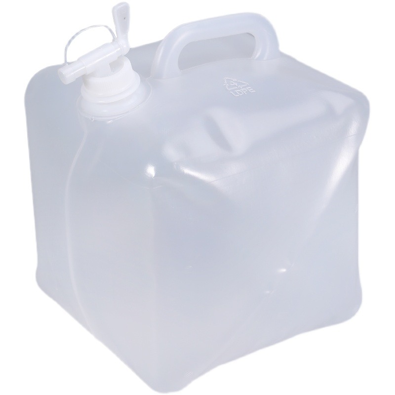 桶户外带可折叠提手5L折叠登山带龙头塑料袋水袋车载水桶储水露营