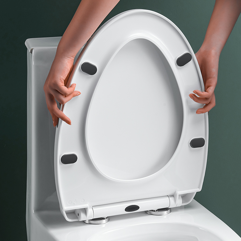 马桶盖家用通用加厚坐便器板老式马桶座圈套VU型厕所坐垫圈塑料盖
