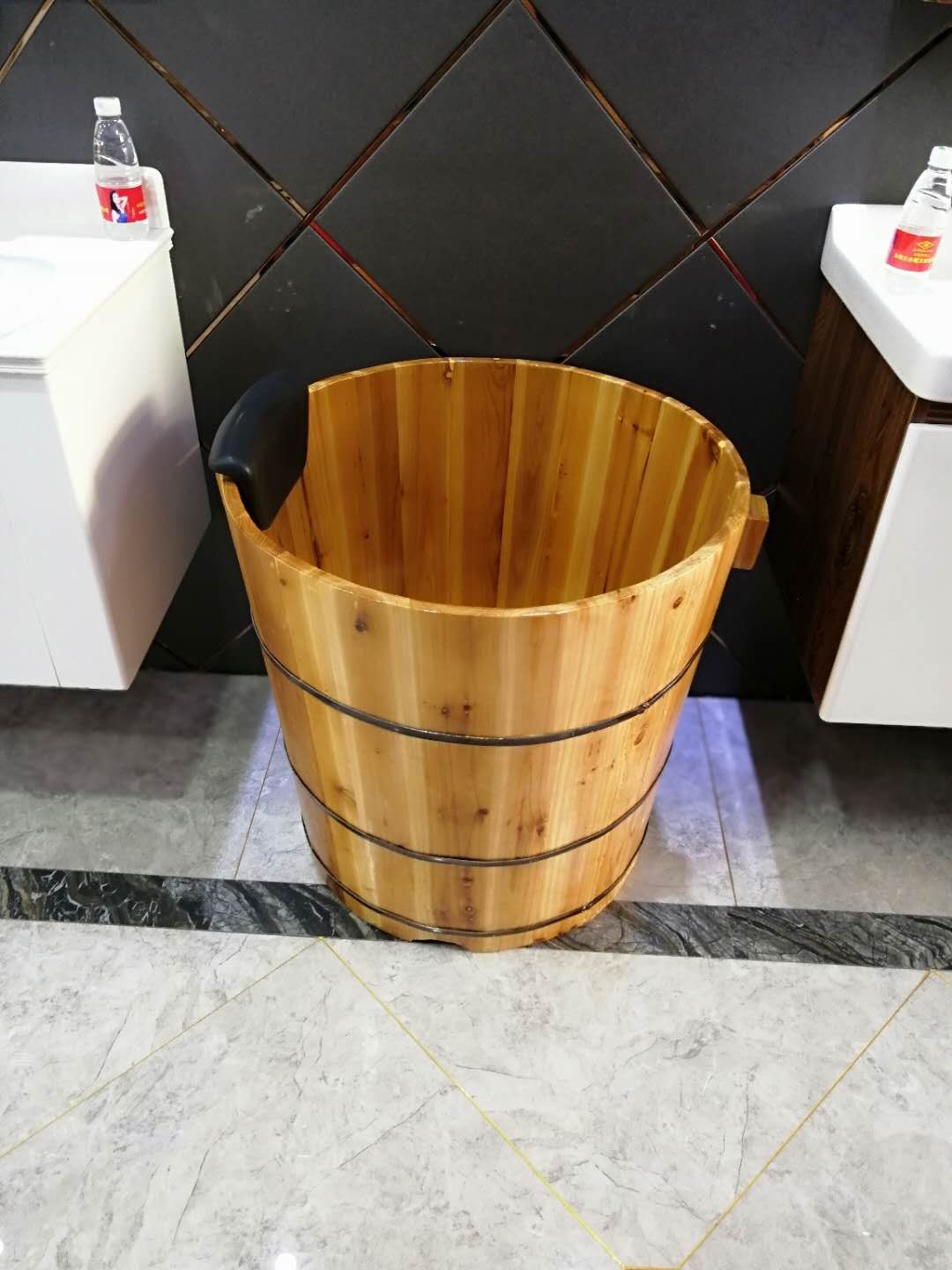 圆形香杉木泡澡洗澡桶木桶沐浴桶盆木桶成人木质浴缸全身浴桶坐浴