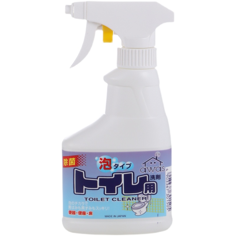 日本进口泡沫型马桶清洁剂厕所除臭去污洁厕灵坐便器除垢喷剂3瓶
