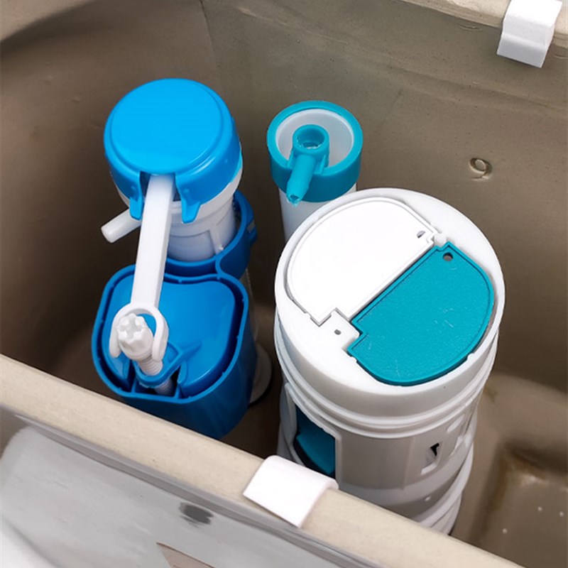 老式抽水马桶水箱配件上水器坐便器排J水进水阀双按钮开关按键通