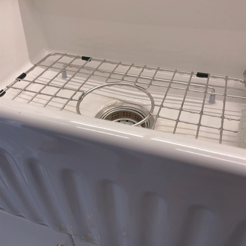 美式陶瓷水槽单槽台下盆进口厨房家F用嵌入大号水池洗碗洗菜盆