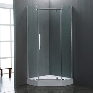 康利达简易淋浴房平开门式 钻石形便携浴室冲淋房带底盆品牌特价